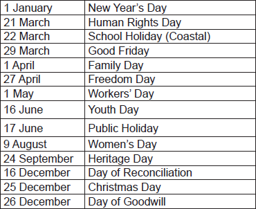 The 2013 School Calender For Public Schools - Digital Street